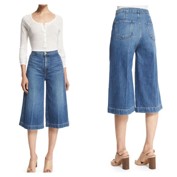 culottes denim pants
